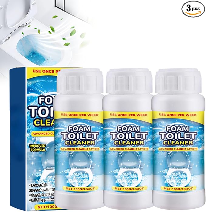 Eadwe Foam Toilet Cleaner, 2026 New Powerful Toilet Bowl Cleaner, Advanced Bathroom Cleaner for Home, Powerful Instant Bowl Cleaners for Toilets Squatting Pans (3)