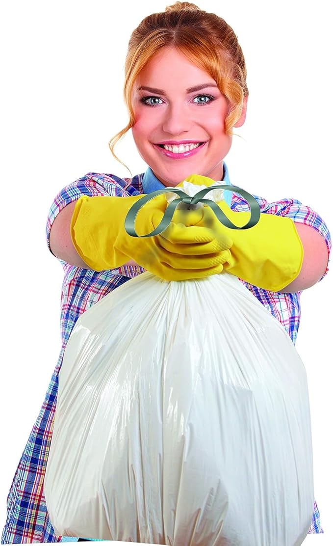 Aluf Plastics Tall Kitchen 13 Gallon Drawstring Trash Bags 0.9 MIL - (Bulk) - 24" x 27" - Wholesale,Commercial Garbage Bags,200 Count (Pack of 2)