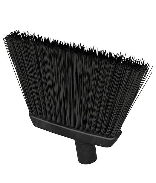 Carlisle FoodService Products 4686003 Duo-Sweep Plastic Small Debris Lobby Broom with Handle, 30 Inches, Black