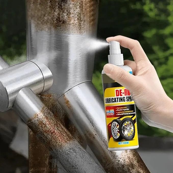 Rust Removal Spray, With Sponge, 100ml, Stain Cleaning Mist, Garage Rust Cleaner, Quickly Restoring Metal Surfaces, For Garage Trailer Driveway Brake Disc Motorcycle Car Kitchen Shower
