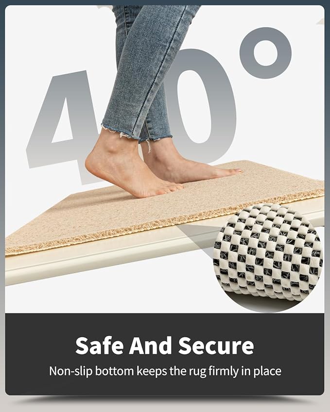Non-Slip Bathtub Mat, 16x 24 Inch, Shower Mats for Bath Tub, PVC Loofah Bathroom Mats for Wet Areas, Quick Drying