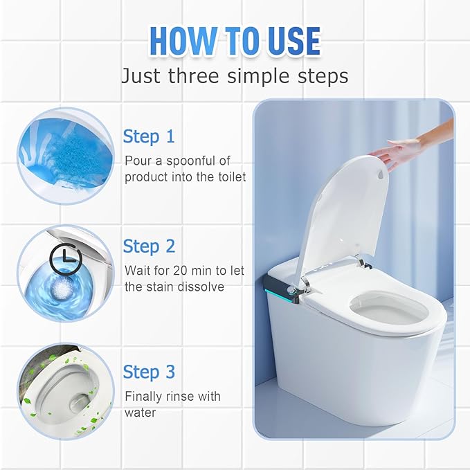 New Foam Toilet Cleaner, Powerful Toilet Bowl Cleaner, Advanced Bathroom Cleaner for Home, Powerful Instant Bowl Cleaners for Toilets Squatting Pans (3)