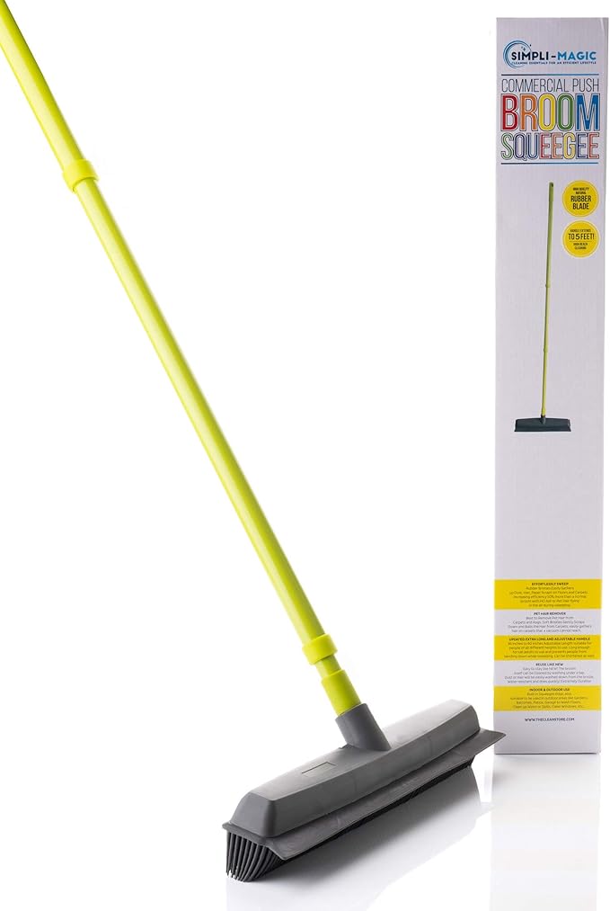 Simpli-Magic Fur Removing Push Broom with Squeegee