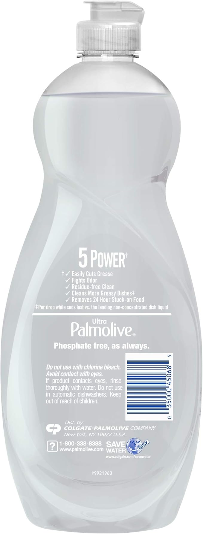 Palmolive Ultra Liquid Dish Soap, Pure and Clear, 4 Count
