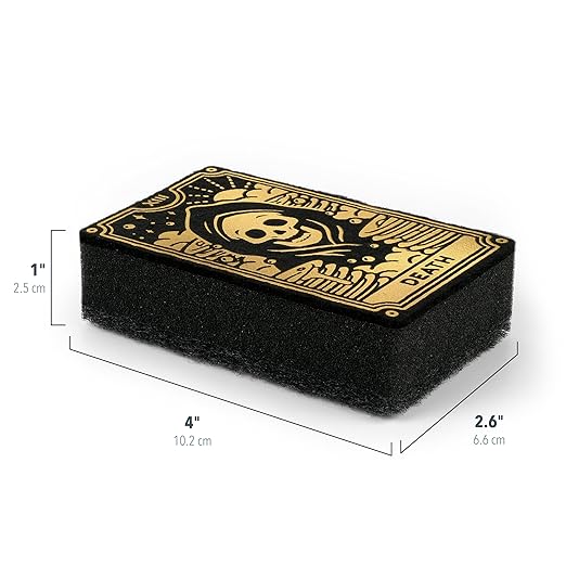 Genuine Fred Clean Fate Tarot Card Kitchen Sponges, Set of 3 Multi Layer Sponges with Metallic Gold Tarot Card Designs Fun, Functional, Mystical, Whimsical Kitchen Cleaning and Decor