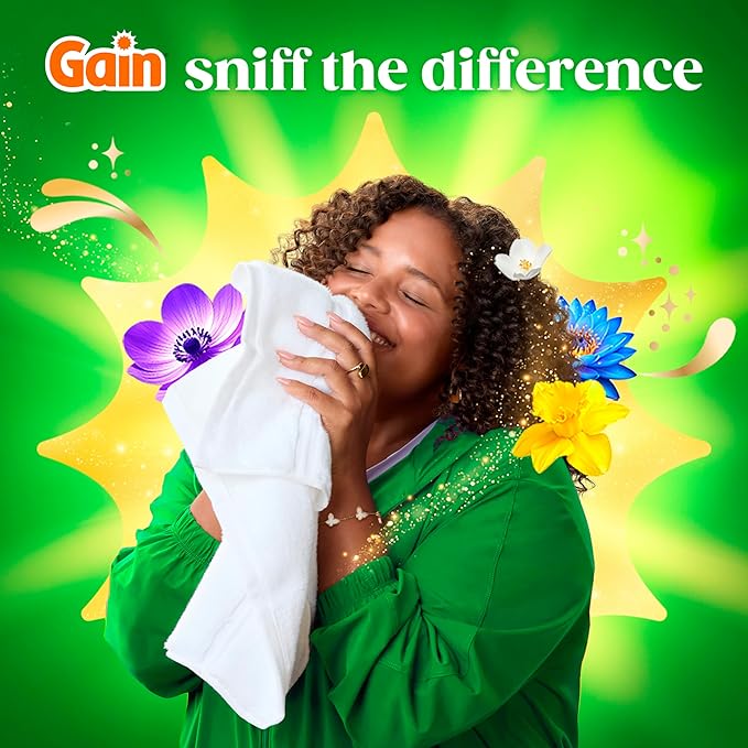 Gain Plus Flings Liquid Laundry Detergent Pacs, Gain's Best Clean, All-In-One, Original Scent, 45 Count