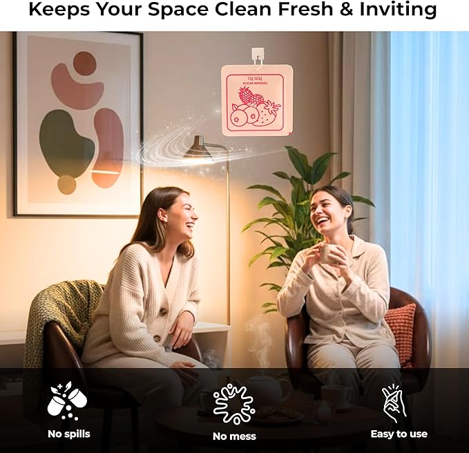 Room Deodorizer Gel Odor Eliminator For Home - Variety Pack Of 3 - Sugar Berries|Midnight Spice|Vanilla Bliss - Non Plug In Strong Scent Bathroom Air Freshener Odor Absorber Closet Deodorizer