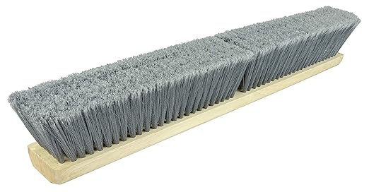 Weiler 77014 24" Vortec Pro Fine Sweep Floor Brush, Flagged Grey Polystyrene Fill (Pack of 12)