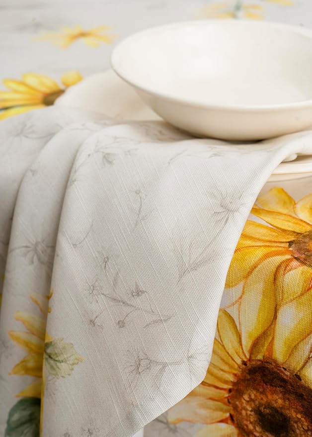 Maison d' Hermine 100% Cotton Cloth Napkins Set of 4 Everyday Reusable Square Napkins Cloth Washable Dinner Party Wedding Restaurant Hotel Kitchen Spring Summer (Candice, 20" x 20")