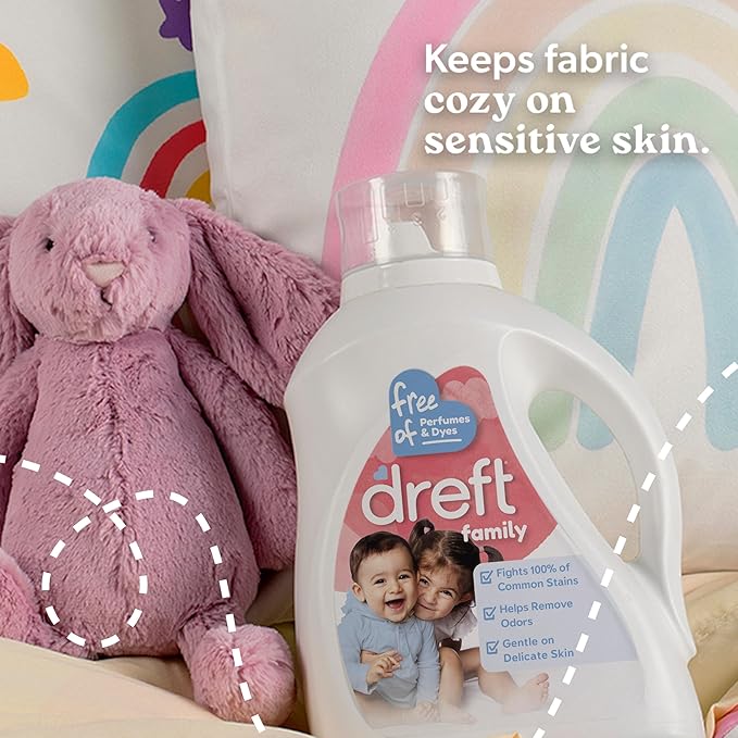 Dreft Liquid Laundry Baby Detergent Unscented 92 fl oz 64 loads (Pack of 2)