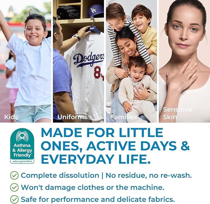 SWEAT X Free & Clear Laundry Detergent Liquid - Natural Non Toxic Laundry Detergent for Sensitive Skin - Gentle Washing Detergent for Activewear & Performance Fabrics - 45 Loads/Bottle, 2 Bottles