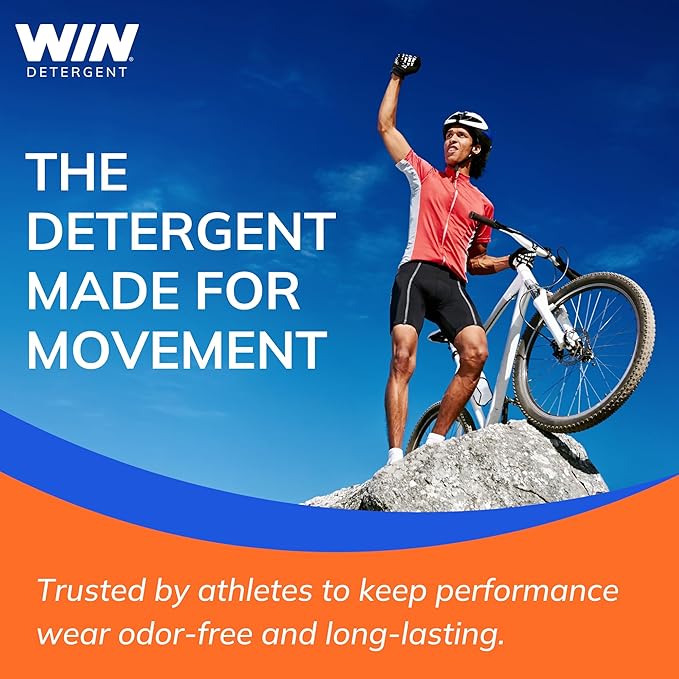WIN Activewear Detergent - Active Fresh - 32oz Bottle - Sports Detergent for Sweaty Workout Clothes and Team Uniforms
