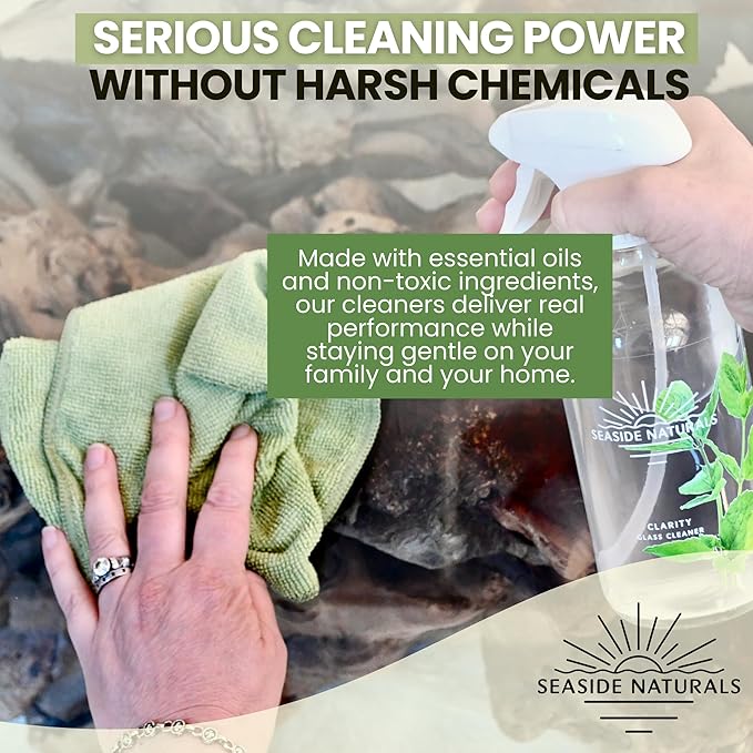 Cleanse Bathroom Cleaner Refill (4 oz) – Makes 4 Bottles – Non-Toxic Citrus & Tea Tree Concentrate with Lemon, Grapefruit, Orange Essential Oils – Plant-Based Deep Clean Formula
