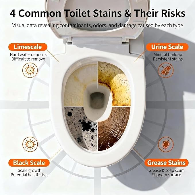 Fizz Clean Toilet bowl cleaner, a fast-foaming toilet cleaner that helps remove stains and odors. This bathroom toilet cleaner has a fresh scent and is easy to use，With Minimal Effort。 (1pc）