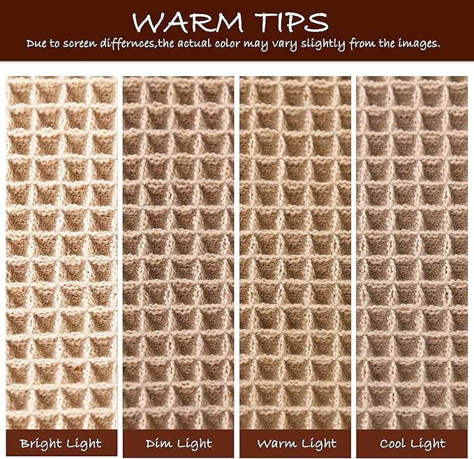 DWCN Set of 2 Waffle Boho Bathroom Mats, Non Slip Bath Rug Set for Bathroom Floor, Super Absorbent Shower Mats for Tub, Washable Kitchen Rugs for Farmhouse Home Decor, 16" x 24" Plus 24" x 60", Brown