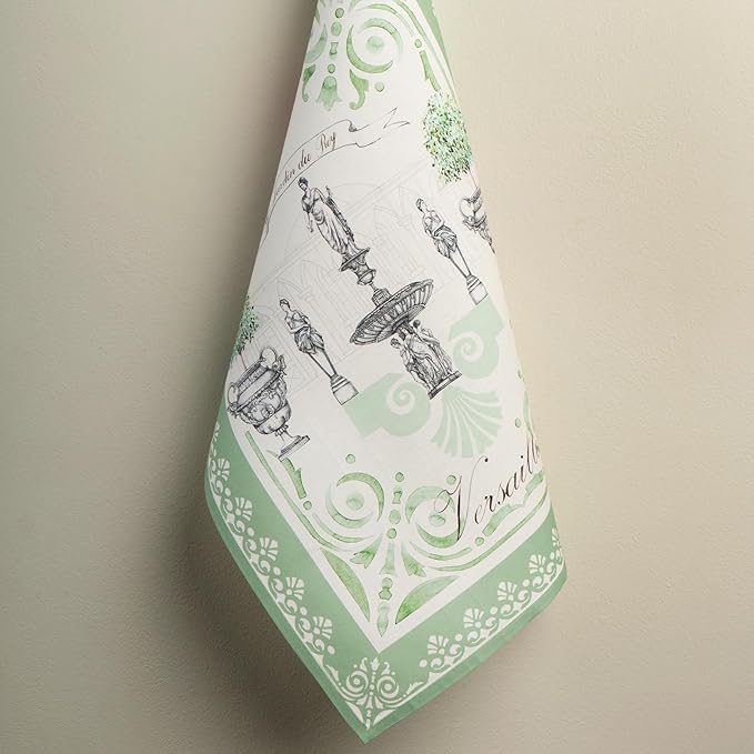 Maison d' Hermine Kitchen Towels Set of 2 100% Cotton 27.50" x 20" Reusable Cloth Tea Dish Towels Absorbent with Hanging Loop for Kitchen Farmhouse Hotel Spring Summer - Jardin Du Roy