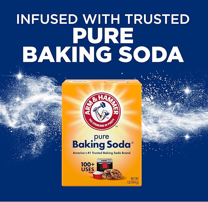 ARM & HAMMER Plus OxiClean with Odor Blasters Liquid Laundry Detergent, Laundry Odor Remover, Attacks Stains, Fresh Burst Scent, 154 Loads, 200.2 Fl Oz