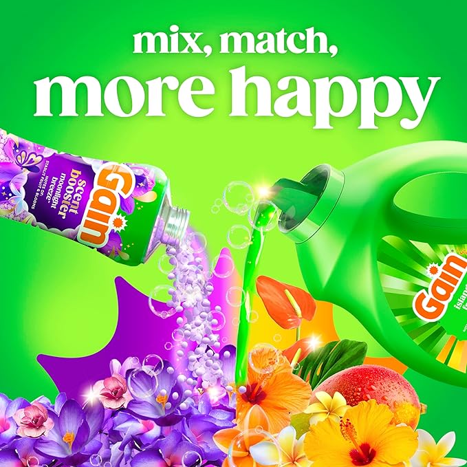 Gain Liquid Laundry Detergent with Odor Defense, Island Fresh Scent, Laundry Soap For HE Washing Machines, 132 fl oz, 100 Loads (Packaging May Vary)
