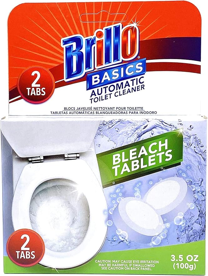 Set of 6 Brillo Basics Bleach Tablets - Individually Sealed - 3.5oz Each