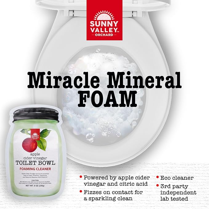 Apple Cider Vinegar Foaming Toilet Bowl Cleaner (2 Pack)