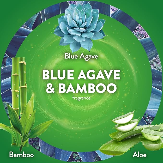 Air Wick Plug in Scented Oil Refill, 5 ct, Blue Agave and Bamboo, Air Freshener, Essential Oils