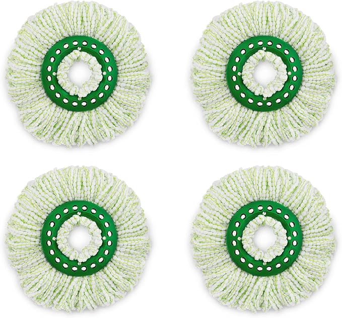 Libman Tornado Spin Mop System Bundle with Refills (4 Pack) | Floor Cleaning Kit