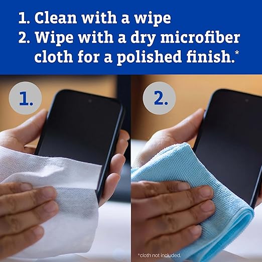 CloroxPro Clorox Screen+ Sanitizing Wipes, Bleach Free Cleaning Wipes, Citrus Blend Scent, 75 Count