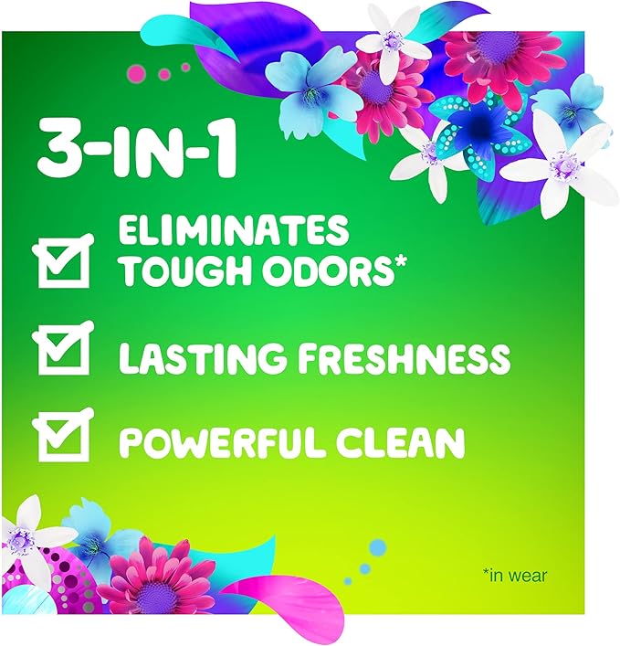 Gain + Odor Defense Liquid Laundry Detergent, Super Fresh Blast Scent, 107 Loads, HE Compatible Washing Soap (Packaging May Vary) (Pack of 2)