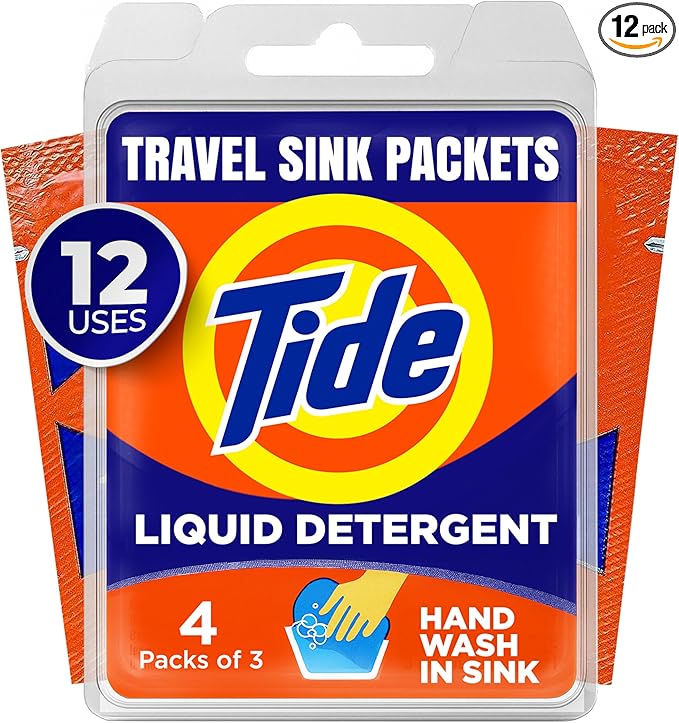 Tide Sink Pack Liquid Laundry Detergent, 0.51 oz, Pack of 12