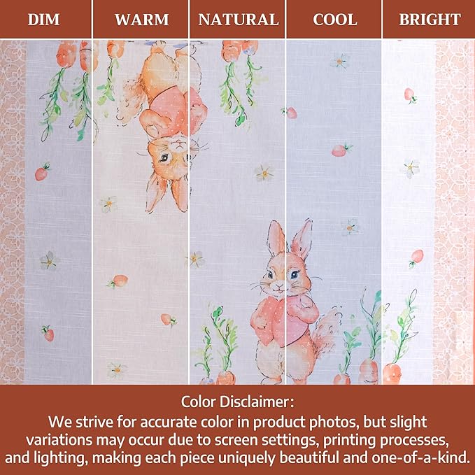 Maison d' Hermine 100% Cotton Cloth Napkins Set of 4 Everyday Reusable Square Napkins Cloth Washable Dinner Party Wedding Restaurant Hotel Kitchen Spring Summer (Bunny Party, 20" x 20")
