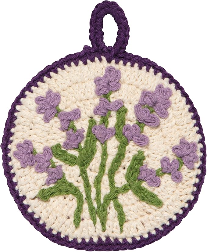 Set of 2 Lavender Dishcloths