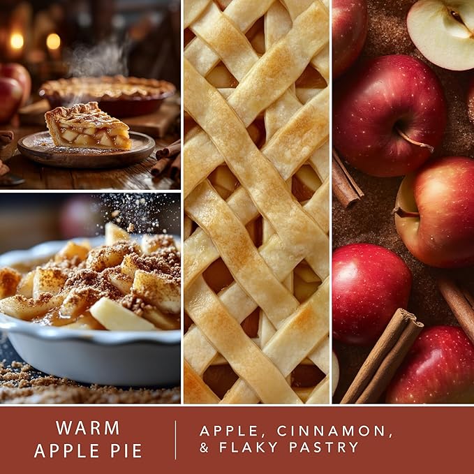 ScentSationals Warm Apple Pie Fragrance Oil Plug In Air Freshener Refills 3-Pack - Works with Scentsationals Wall Plugs, Long-Lasting Home Fragrance, 0.8 fl oz Each, Packaging May Vary