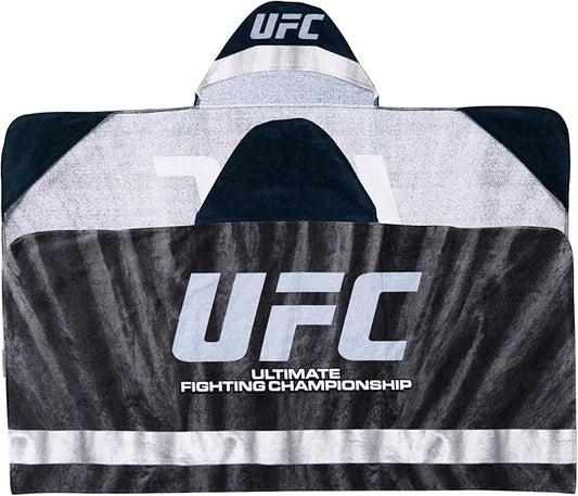 UFC Fight Night Super Soft Bath/Pool/Beach Soft Cotton Terry Hooded Towel Wrap, 24 in x 50 in, (100% Officially Licensed Product) by Franco