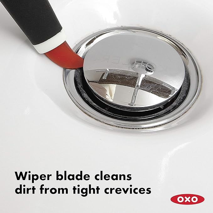 Unger 2-in-1 Grout and Corner Scrubber Brush Tool & OXO Good Grips Deep Clean Brush Set