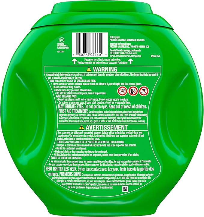 Gain Flings Laundry Detergent Pacs with Odor Defense, 60 Count, Super Fresh Blast Scent, HE 3in1 Detergent Pacs with Febreze and Oxi