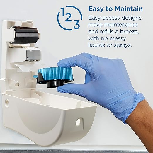 ActiveAire Powered Whole-Room Air Freshener Dispenser by GP PRO (Georgia-Pacific), White, 53287A, 4.090” W x 3.610” D x 6.820” H