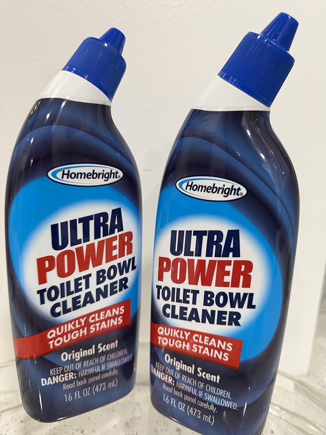 HOMEBRIGHT Ultra Power Toilet Bowl Cleaner, Original Scent, 16 fl oz, Pack of 2
