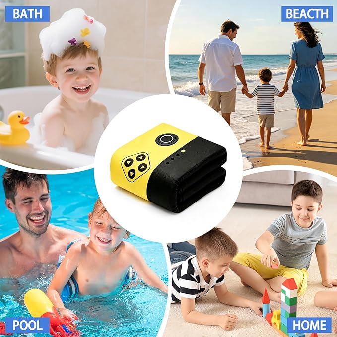 Hooded Towels for Kids - Superfine Fiber Video Game Gamepad Toddler Hood Bath Towels Beach Hooded Poncho Absorbent Pool Toddler Swim Bath Wrap for Boys & Girls 3-10 Years, 60 * 35 inches