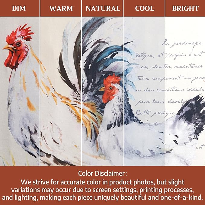 Maison d' Hermine Kitchen Towels Set of 2 100% Cotton 27.50" x 20" Reusable Cloth Tea Dish Towels Absorbent with Hanging Loop for Kitchen, Home, Dining, Cocktail Parties Spring/Summer (Campagne)