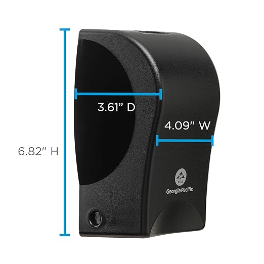ActiveAire Powered Whole-Room Air Freshener Dispenser by GP PRO (Georgia-Pacific), Black, 53257A, 4.090" W x 3.610" D x 6.820" H