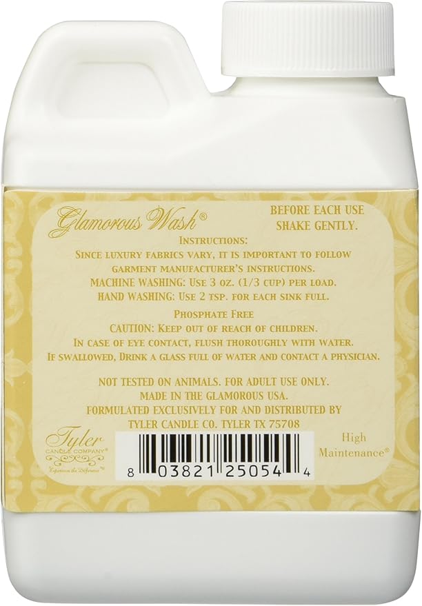 Tyler Glamorous Wash High Maintenance 4oz Fine Laundry Detergent