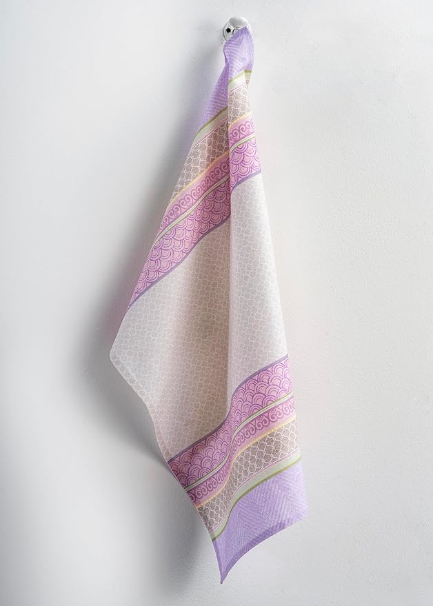 Maison d' Hermine Kitchen Towels Set of 3 100% Cotton 27.50" x 20" Reusable Cloth Tea Dish Towels Absorbent with Hanging Loop for Kitchen Farmhouse Hotel Spring Summer - Magnolia Mornings