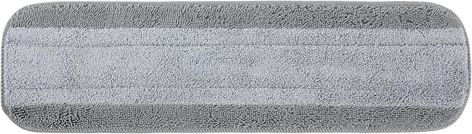 Quick Shine Wet + Dry Pad | Dual-Zone Gray Microfiber Pad Ideal for Wet & Dry Cleaning | Enhanced Absorbency | Reusable, Washable & Safe for All Hard Surface Floors