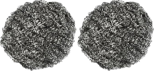 Winco Stainless Steel Scouring Sponge, 105gm (Pack of 2)
