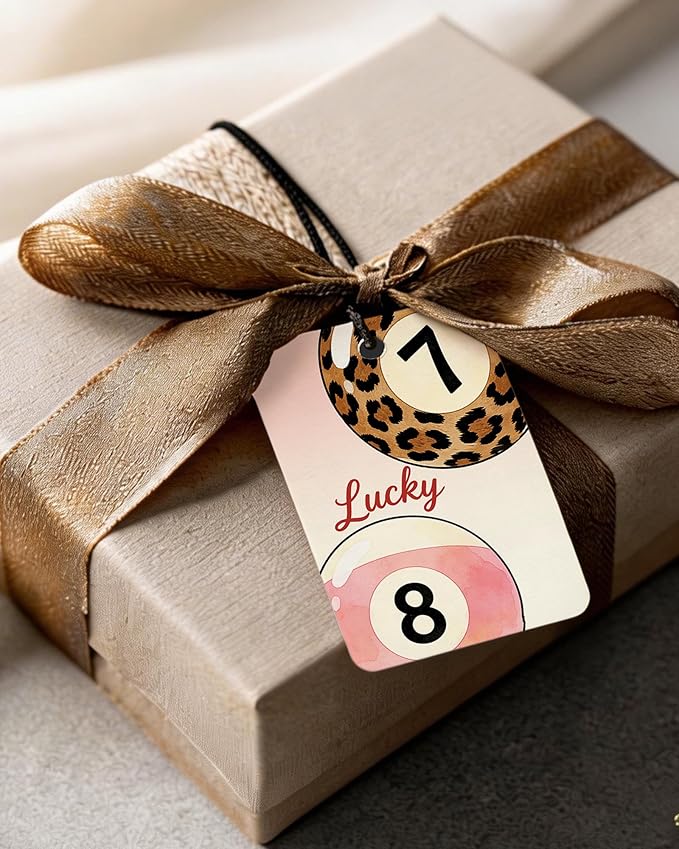 Trendy Pink Leopard Print Orange Citrus Car Air Freshener 4pcs, Girly Y2K Pink Disco Ball Cheetah Lucky 8 Ball Ace Card Hanging Scents Car Accessories Interior Mirror Decor for Girls