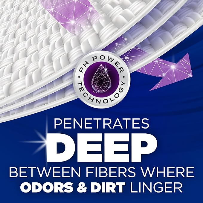 ARM & HAMMER Deep Clean Odor Formula Liquid Laundry Detergent, Radiant Burst Scent, 150 Fl Oz, 100 Loads (Pack of 2)