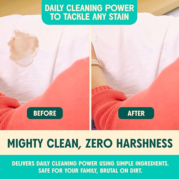 Aunt Fannie's Powder Laundry Detergent, Deep Cleaning, Plant Based, Natural Ingredients, 70 Loads Per Bag, Fragrance Free, 88 Oz