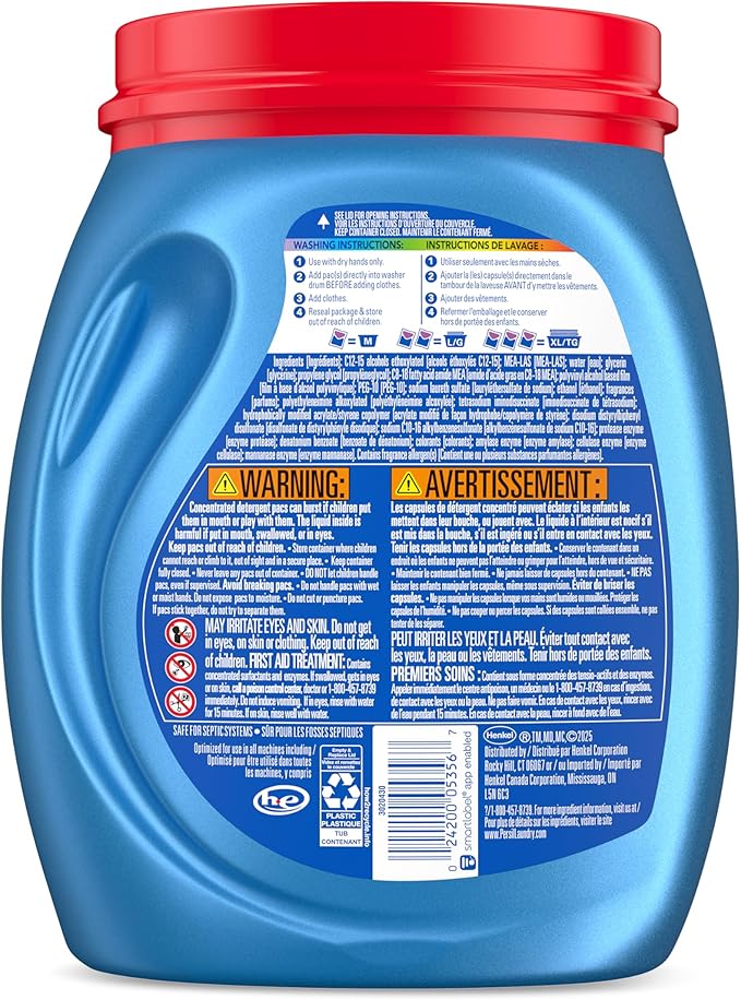 Persil Ultra Pacs Intense Fresh Everyday Clean Laundry Detergent, 42 count