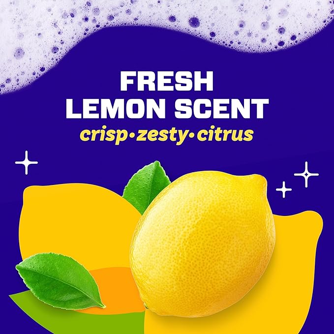 Mr. Clean Magic Eraser Sponge, Bathroom, Shower, Tub Cleaner, Soap Scum Remover, Bathroom Cleaning Supplies, Dawn Cleaning Power with Lemon Scent, Shower & Tub, 8ct (Pack of 4)