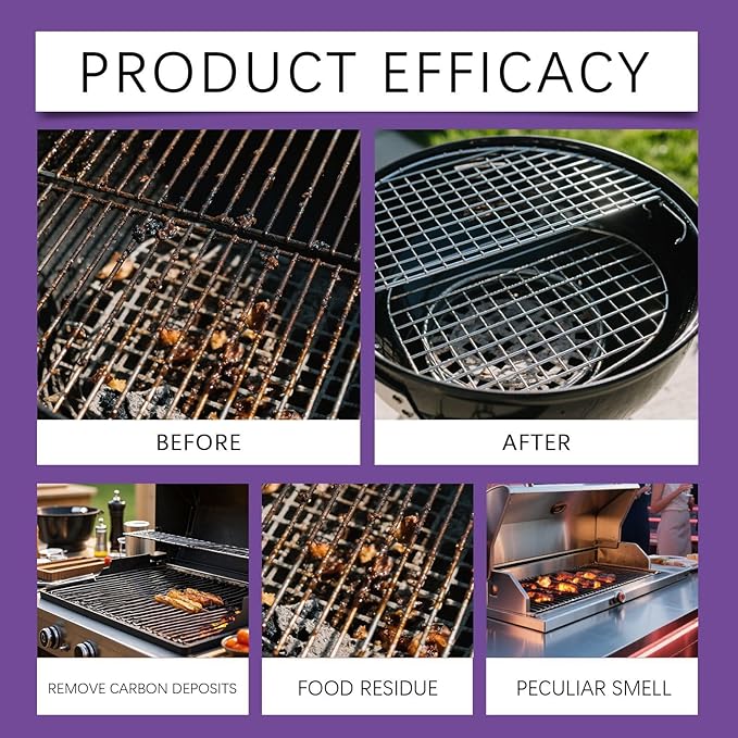 Fast-Acting Heavy-Duty Grill Degreaser Spray, Heavy-Duty Grill & Grate Degreaser Spray,Gril𝐥 Degrease𝐫 for Outdoor Gril𝐥(240ml)